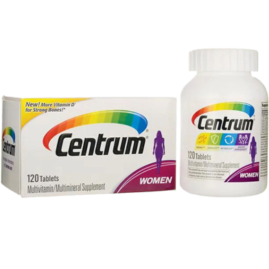 Centrum Women Multivitamin/Multimineral Supplement Vitamin D3 120 Tablets image
