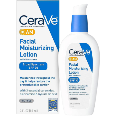 CeraVe AM Facial Moisturizing Lotion with Sunscreen 89ml image