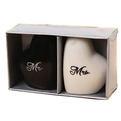 Ceramic Heart Shape Salt and Pepper Jar image