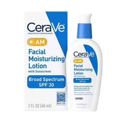 Cerave Am Facial Moisturizing Lotion With Sunscreen - 60ml image