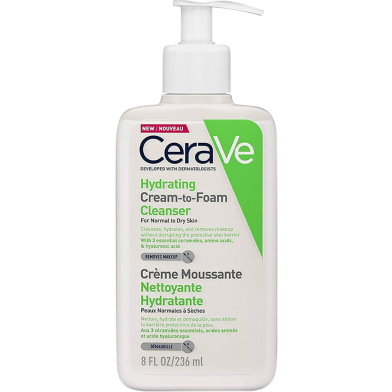 Cerave Hydrating Cream To Foam Cleanser For Normal To Dry Skin 236ml image