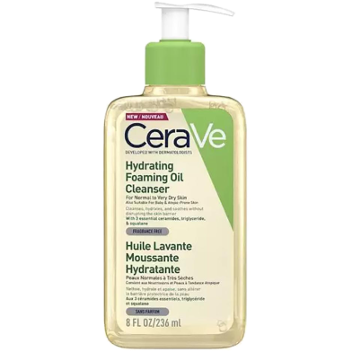 Cerave Hydrating Foaming Oil Cleanser for Dry to Very Dry Skin - 236ml image