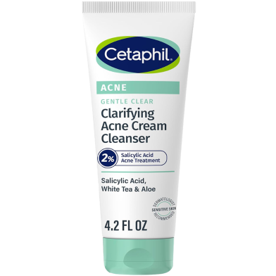 Cetaphil Gentle Clear Clarifying Acne Cream Cleanser 124ml image