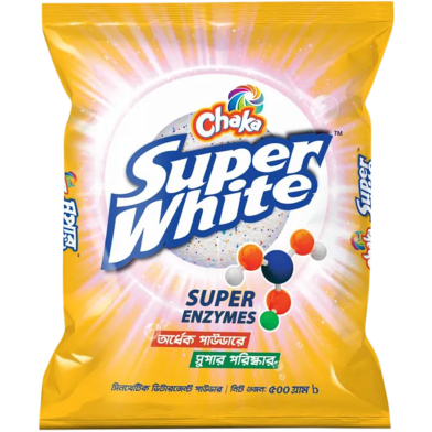 Chaka Super White Washing Powder - 500 gm image