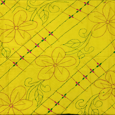 Chayabrikkho Hand Stich Yellow NakshiKatha (02) image