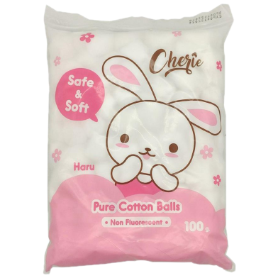 Cherie Safe And Soft Pure Cotton Balls Poly Pack 40 GM - Thailand image