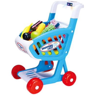 Children Emulation Cart Supermarket Cash Register Toys Male And Female Children'S Play 1-2-3 Years Old Baby Trolley image