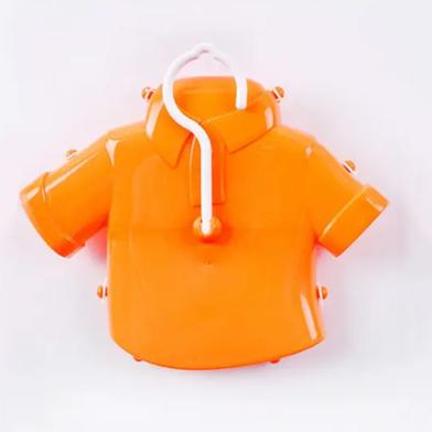 Children Plastic Clothes Drying Hanger - Orange image