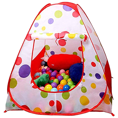 Children's tent game house with 100pcs 7cm ocean balls, Baby Tent Play House for Kids With 50 pcs plastic balls image