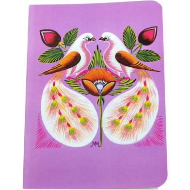 Chintar khorak Small Notebook: Riksha art (Peacock) image