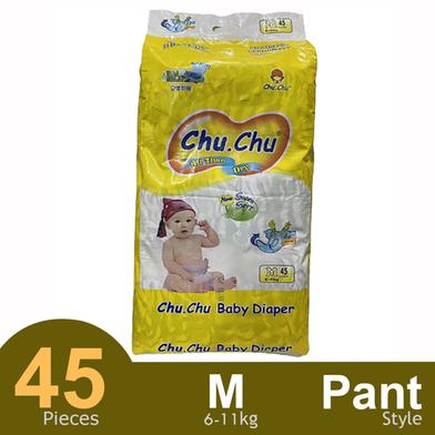 Chu Chu Pants System Baby Diapers (M Size) (45Pcs) image