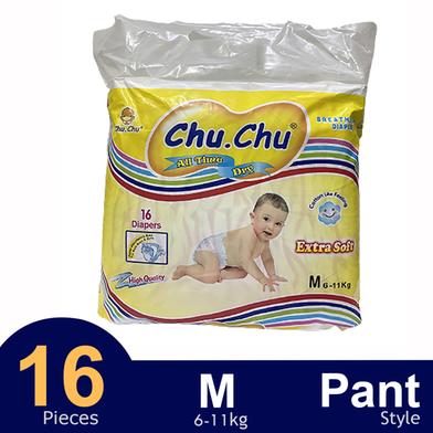 Chu Chu Pants System Baby Diapers (M Size) (16Pcs) image