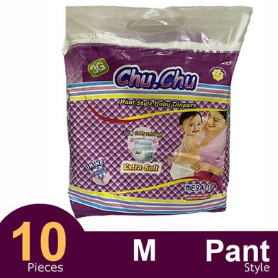 Chu Chu Pants System Baby Diapers (M Size) (10Pcs) image