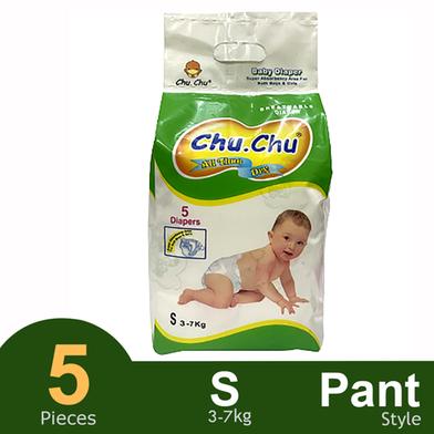 Chu Chu Pants System Baby Diapers (S Size) (3-7kg) (5Pcs) image