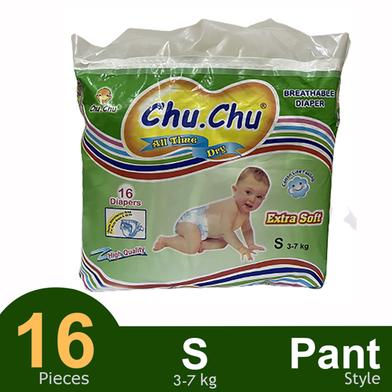 Chu Chu Pants System Baby Diapers (S Size) (16Pcs) image