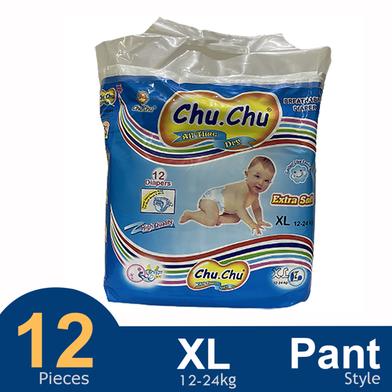 Chu Chu Pants System Baby Diapers (XL Size) (12Pcs) image