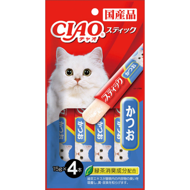 Ciao Churu Cat Creamy Treat Tuna Katsuo in Jelly (14gm x 4) image