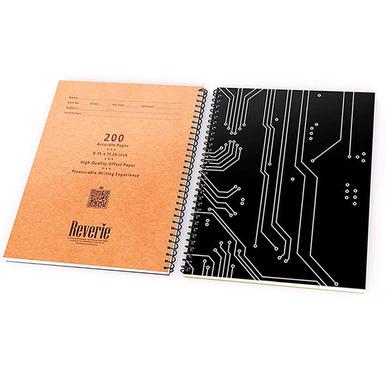 Circuit Design - Spiral Notebook [200 Pages] [Black Cover] image