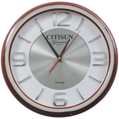 Citisun Wall Clock - Brown and White - Citisun 6B image