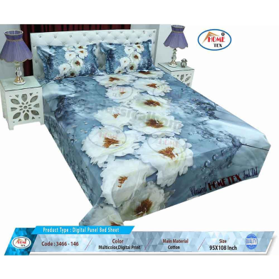 Classical Hometex Digital Panel Bed Sheet image