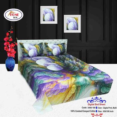 Classical Hometex Digital Panel Bed Sheet image