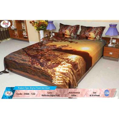 Classical Hometex Digital Panel Bed Sheet image