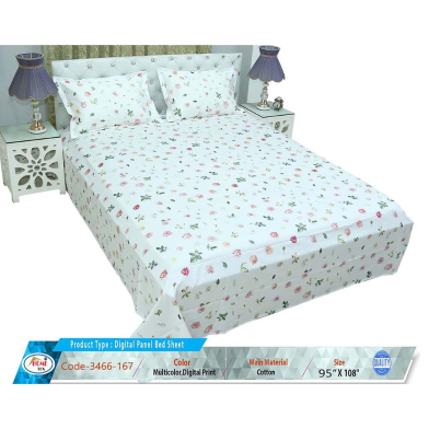 Classical Hometex Digital Panel Bed Sheet image