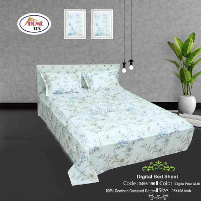 Classical Hometex Digital Panel Bed Sheet image