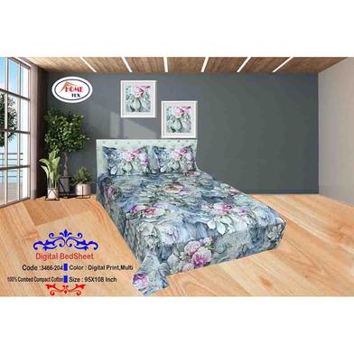 Classical Hometex Digital Panel Bed Sheet image