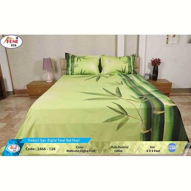 Classical Hometex Digital Panel Bed Sheet image