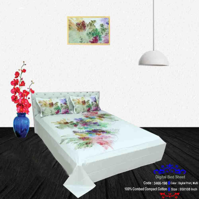 Classical Hometex Digital Panel Bed Sheet image