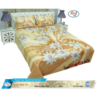 Classical Hometex Digital Panel Bed Sheet image