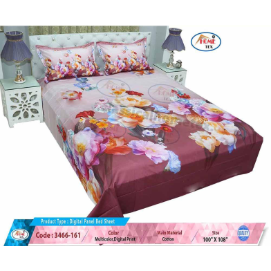 Classical Hometex Digital Panel Bed Sheet image