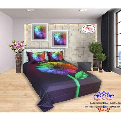 Classical Hometex Digital Panel Bed Sheet image