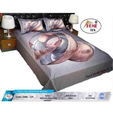 Classical Hometex Digital Panel Bed Sheet image