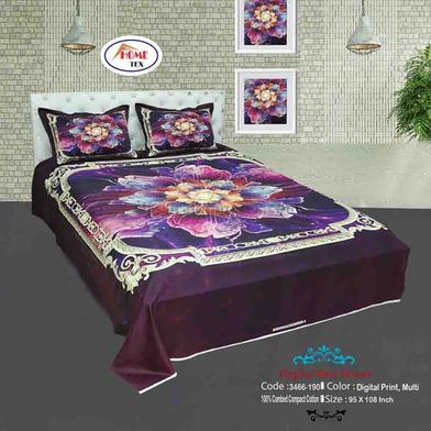 Classical Hometex Digital Panel Bed Sheet image