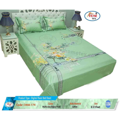 Classical Hometex Digital Panel Bed Sheet image