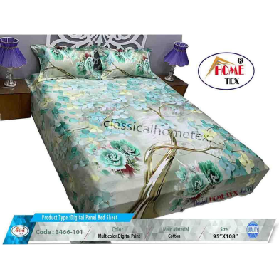 Classical Hometex Digital Panel Bed Sheet image