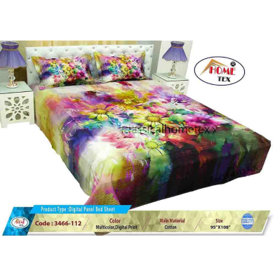 Classical Hometex Digital Panel Bed Sheet image