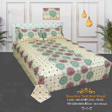 Classical Hometex Reactive Twill Double Bed Sheet image