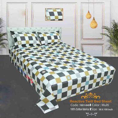 Classical Hometex Reactive Twill Double Bed Sheet image