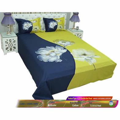 Classical Hometex Reactive Twill Panel Double Bed Sheet image