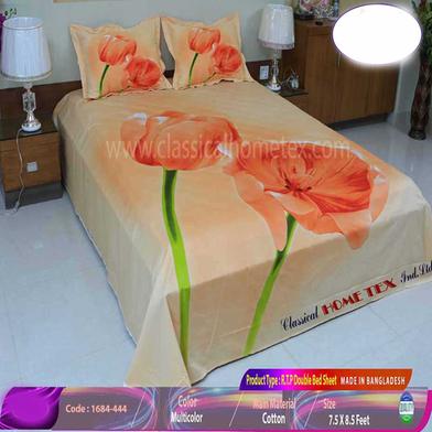 Classical Hometex Reactive Twill Panel Double Bed Sheet image