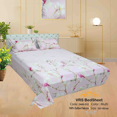 Classical Hometex Vra Satin Print Bed Sheet image