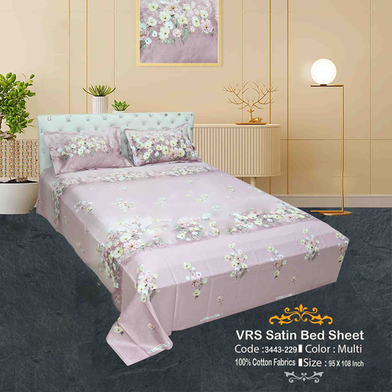 Classical Hometex Vra Satin Print Bed Sheet image