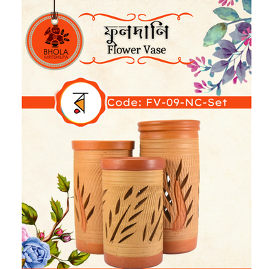 Clay Flower vase (Any Design) image