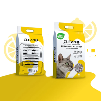 Clean PLus Cat Litter Clumping Lemon Flavor 10L image