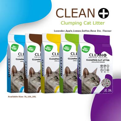 Clean Plus Clumping Cat Litter 5L Apple image