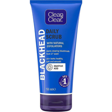 Clean and Clear Blackhead Clearing Daily Face Scrub Tube 150 ml image