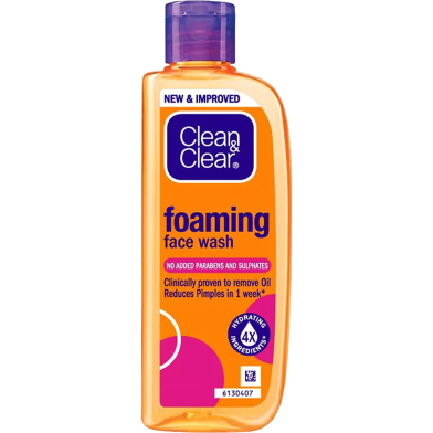 Clean and Clear Foaming Face Wash -100 ml image